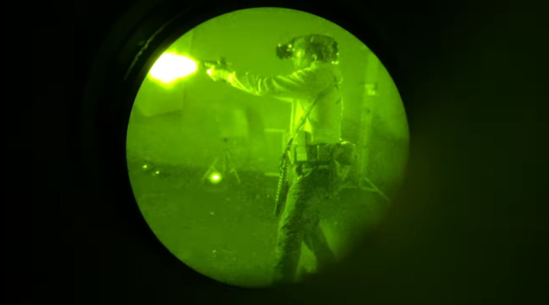 Karl in action with night vision using his red dot.