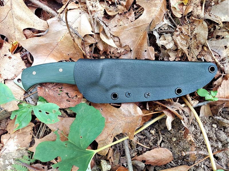 O'Hare Badger knife in sheath