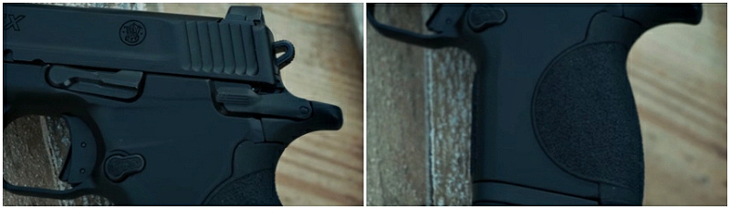 The CSX features a low-profile slide release, 1911 style thumb safety, and a nice grip
