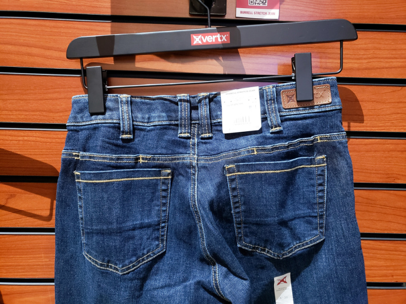 Vertx Burrell Stretch Jeans back pockets