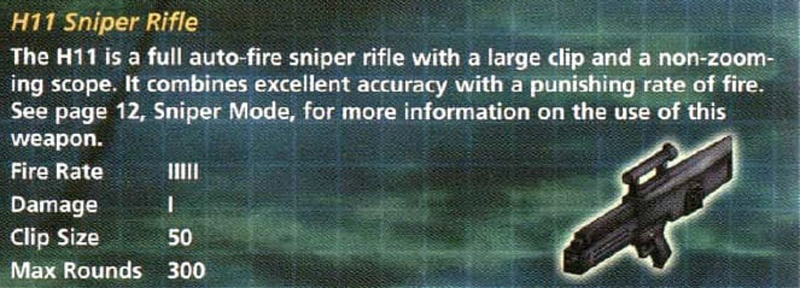 Syphon Filter 2 H11 sniper rifle