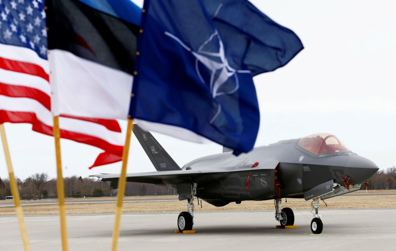 A NATO F-35 based at an Estonian air base as part of the Baltic Air Policing Initiative. European second amendment
