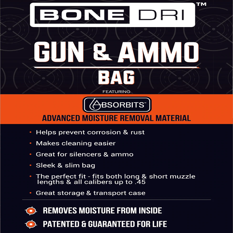 Bone-Dri Gun and Ammo Bag features