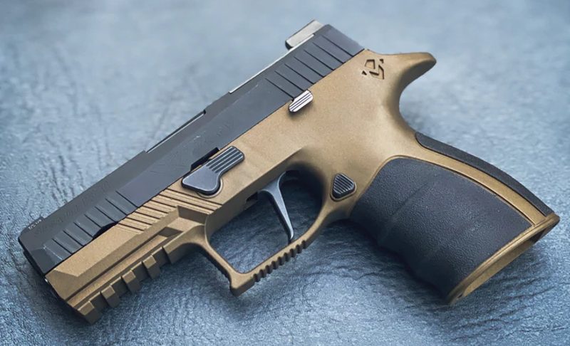 The Mirzon grip module for the Sig Sauer P320