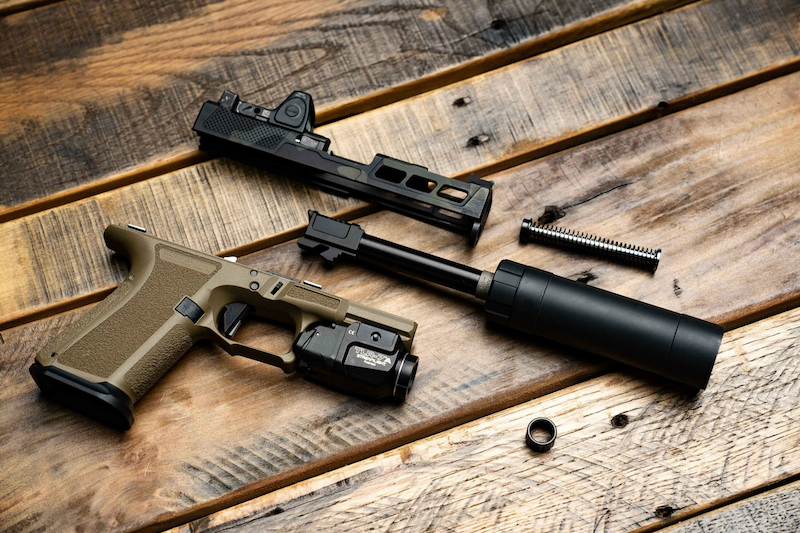 Rosco Glock 19 barrel with suppressor
