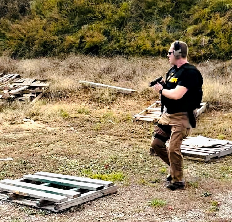training with a firearm