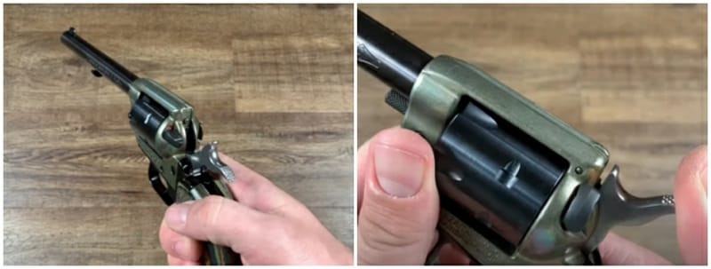 Heritage Rough Rider frame-mounted thumb safety