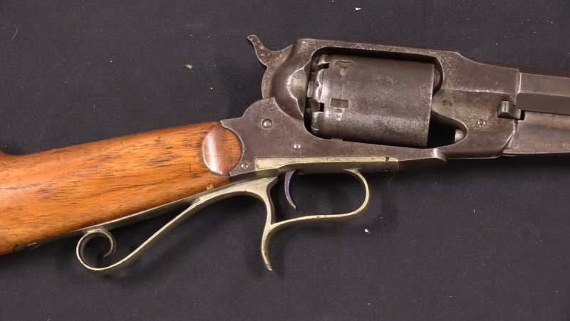 Remington Revolving Rifle .38 long rimfire cartridge conversion gun