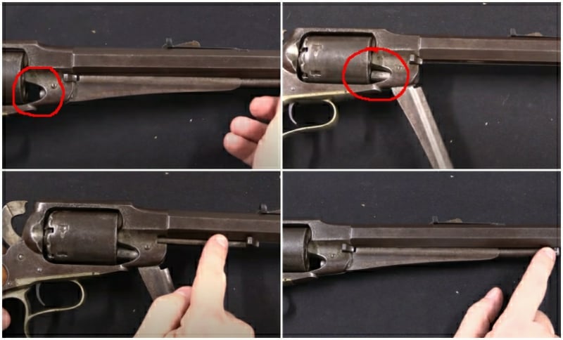 Remington Revolving Rifle loading rod, ram rod