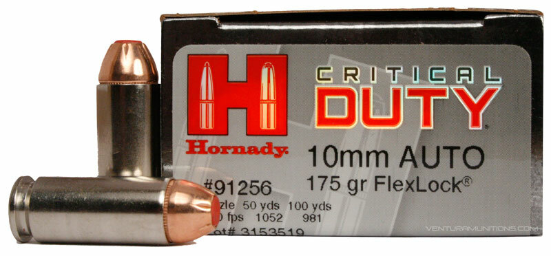 Hornady Critical Duty 10mm 175 grain FlexTip round