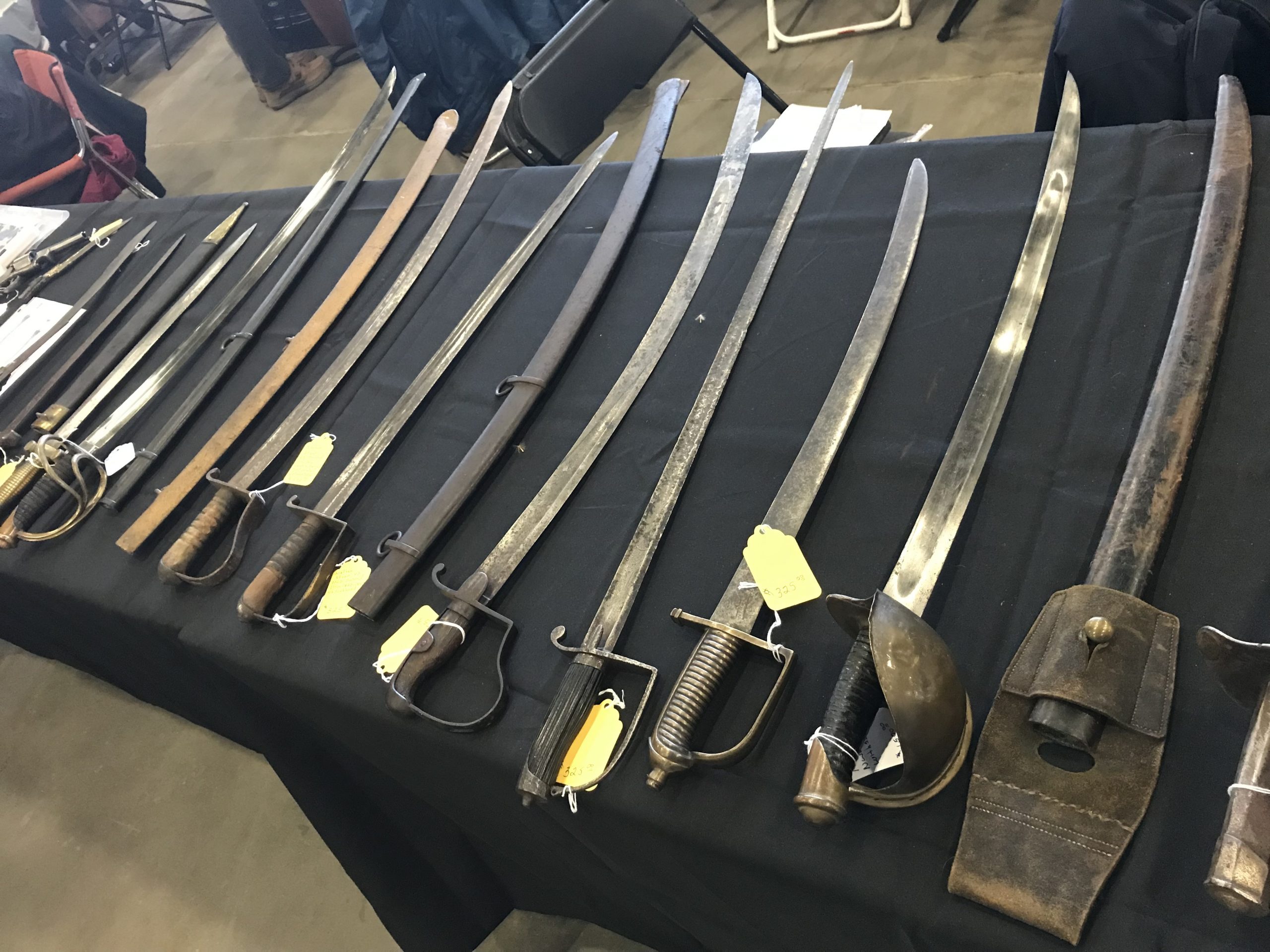 The Tulsa show is big enough to attract the sword collectors, too. Lots of history on display.