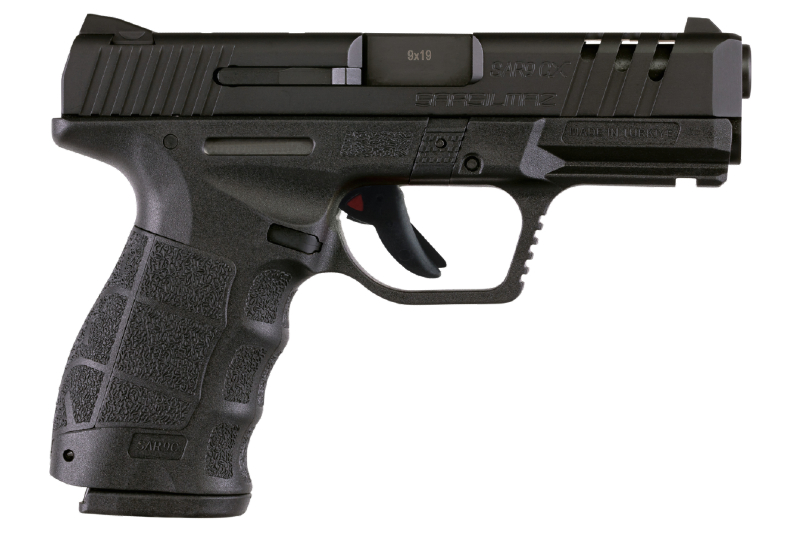 The SAR9 CX is chambered in 9x19mm Parabellum and has a 15 +1 capacity.