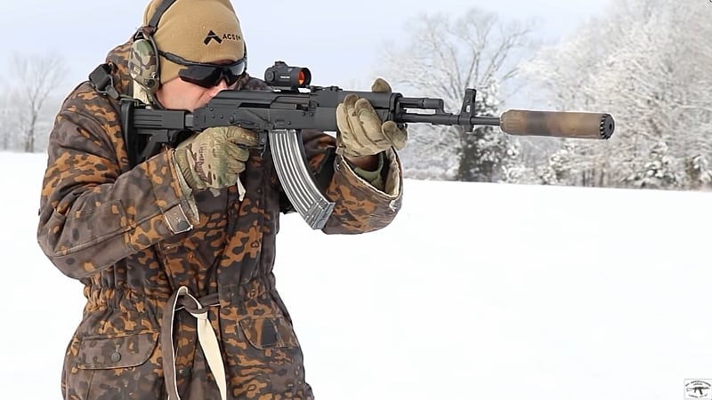 AK Operator’s Union shooting the FB Radom Beryl M1 AK suppressed
