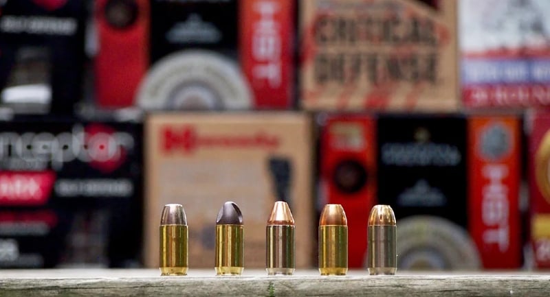 five different loads of 380 ACP