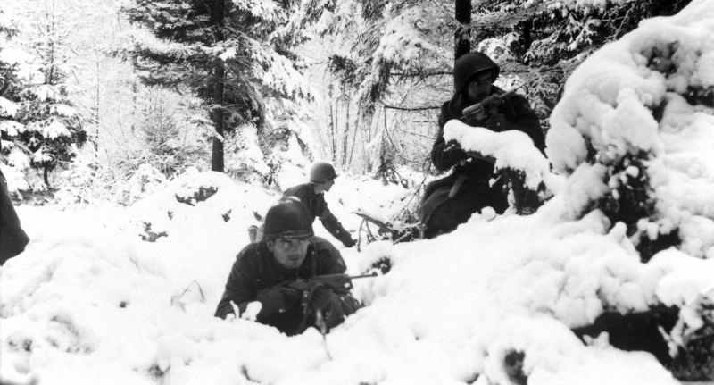 US soldiers at the Battle of the Bulge