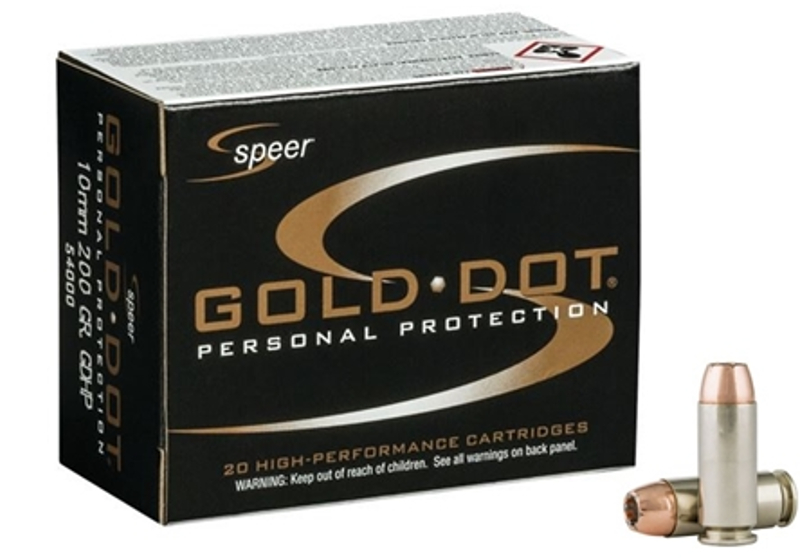 Speer Gold Dot 10mm ammo