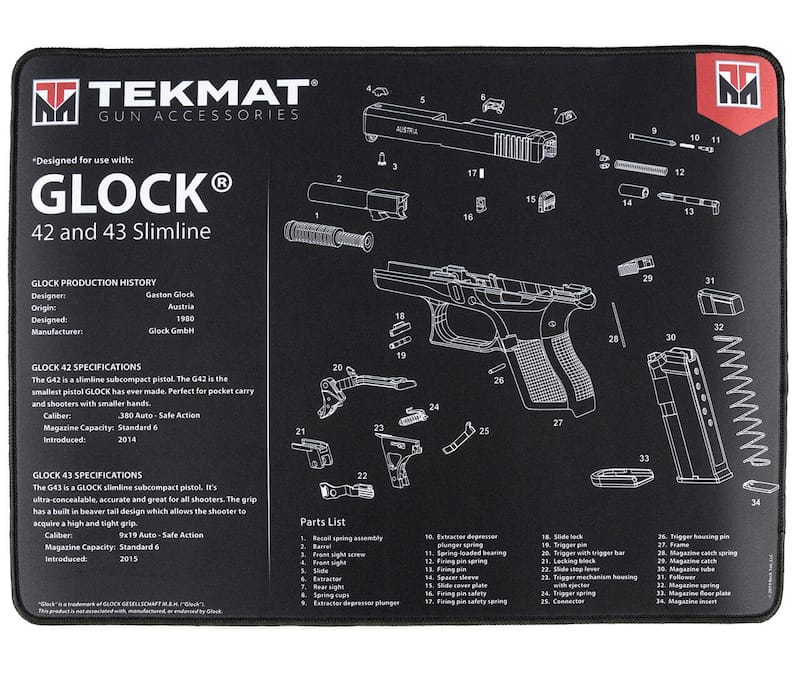 TekMat GLOCK mat flat