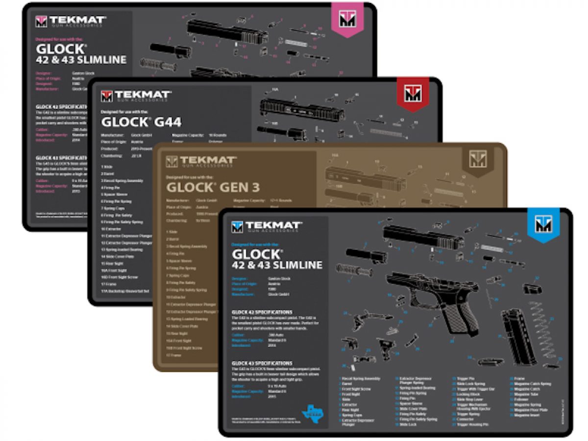 Work  Mat 25" x 42" choice of designs TekMat Door Mat Oversize Gun Cleaning 