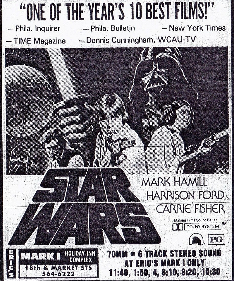 Star Wars 1977 newspaper ad