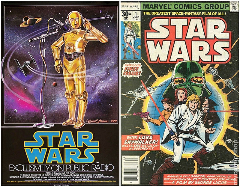 1977 Star Wars radio and comics