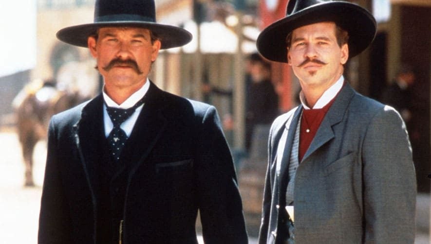 Kurt Russell and Val Kilmer in Tombstone.