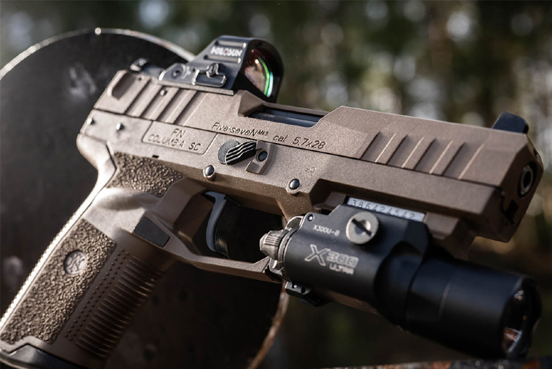 FN Five-seveN MRD with Holosun red dot sight and Surefire X300 Ultra weaponlight