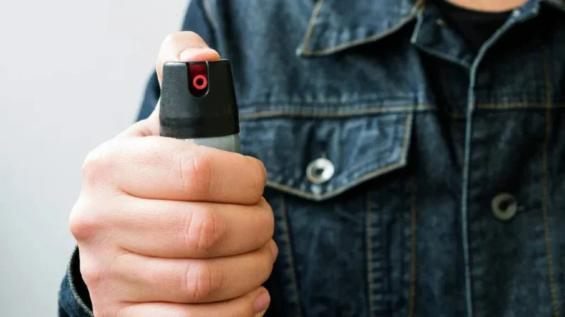 Pepper spray, a less than lethal weapon