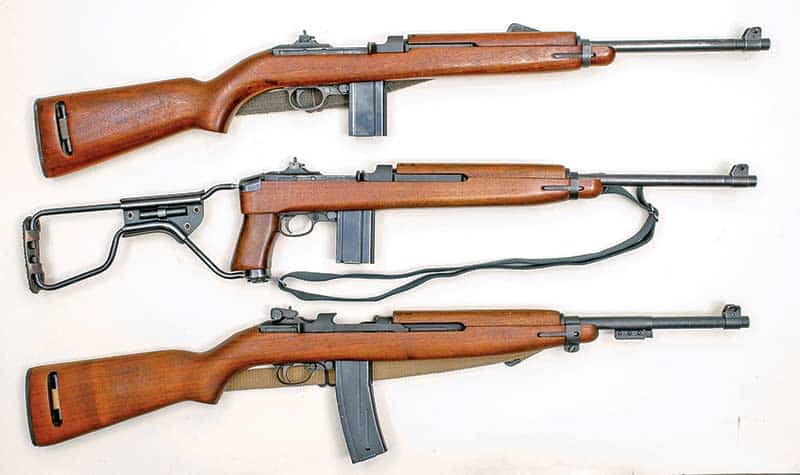 M-1 Carbine, M-1A1 Paratrooper Carbine, and M-2 Carbine