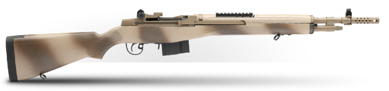 Springfield Armory M1A Two-Tone in Desert FDE 18-inch model
