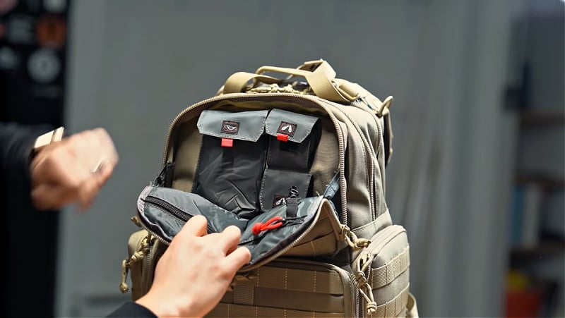 GPS Tactical range backpack top front pocket