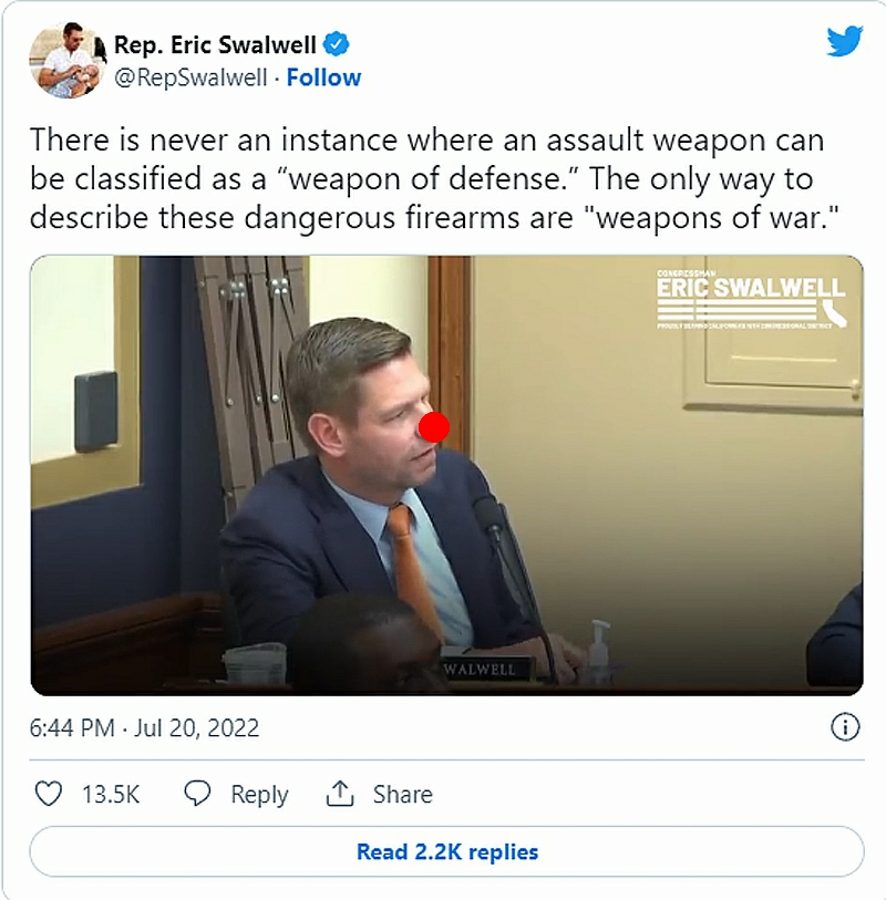 Eric Swalwell assault weapons ban