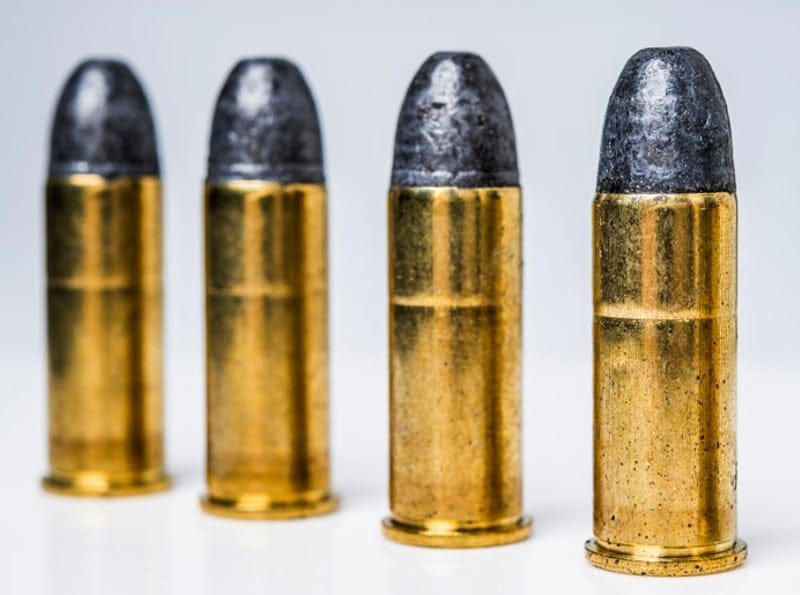 Lead round nose bullets