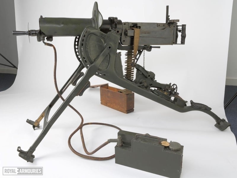 Ammunition Belt For WWI German Machine Gun MG 08 In Ammo Can Stock