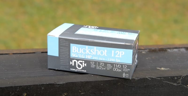 Box of buckshot rounds.