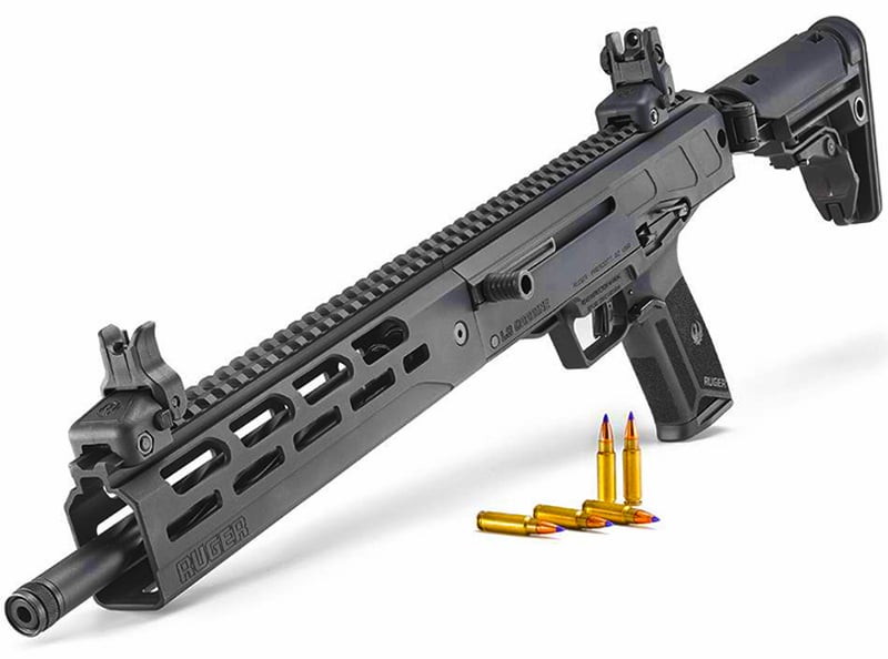 Ruger "LC" carbine with 5.7x28mm ammunition.