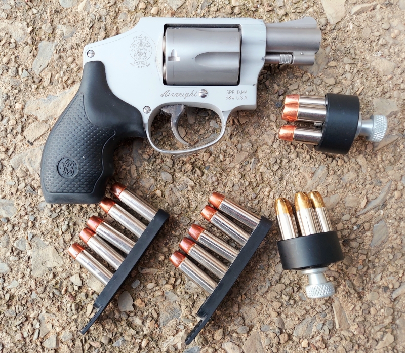 S&W 642 .38 revolver.