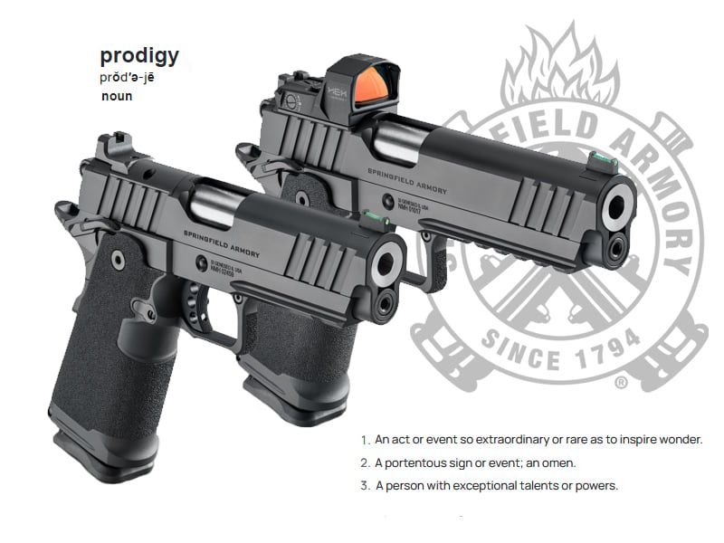 The Prodigy double stack 1911 pistol from Springfield Armory.