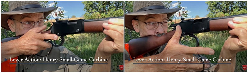 Practicing lever action fundamentals with a .22