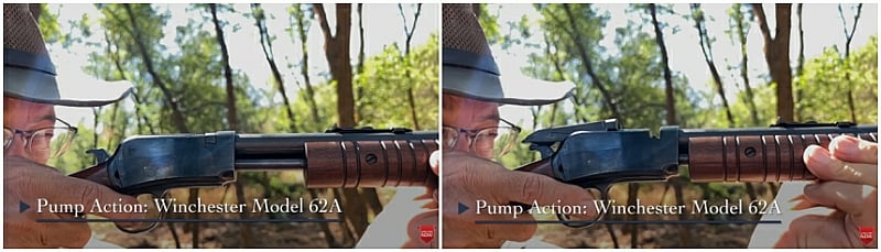 Practicing pump action fundamentals with a .22