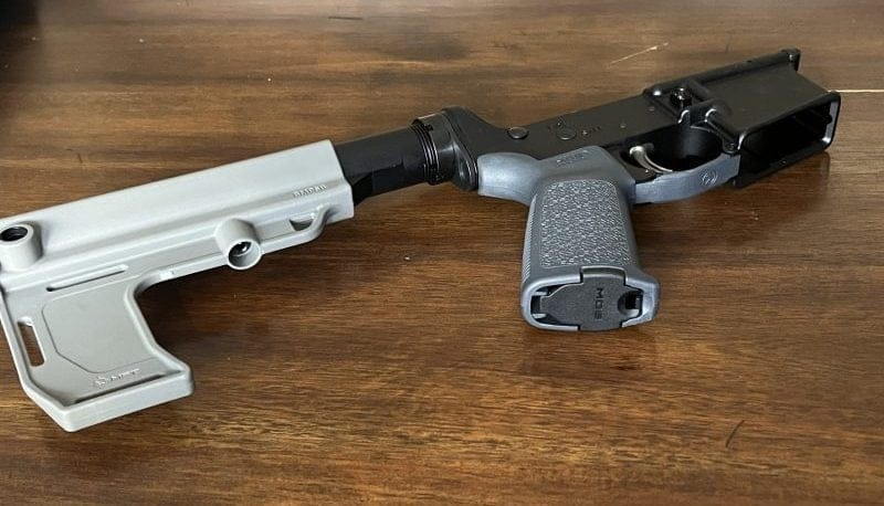 PSA lower with Mission First Tactical Battlelink Pistol Stabilizer