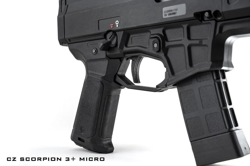 Strike Industries enhanced pistol grip for CZ Scorpion 3+ Micro