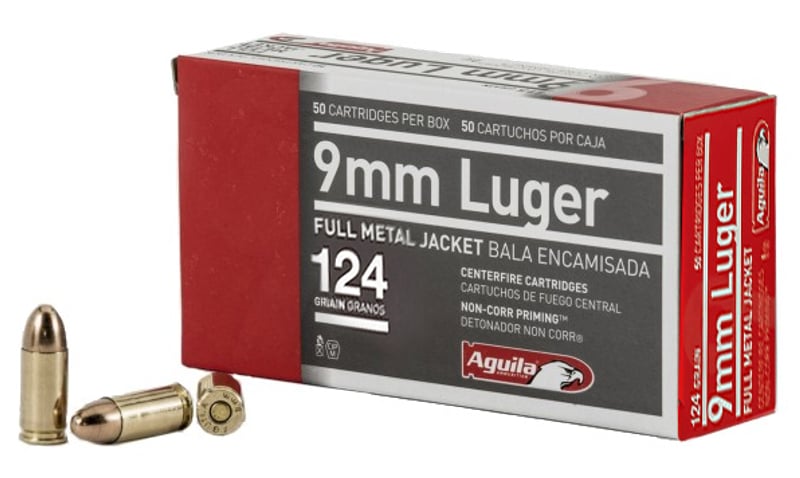 Aguila FMJ 9mm target ammo