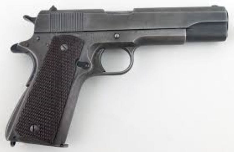 1911 .45 caliber pistol.