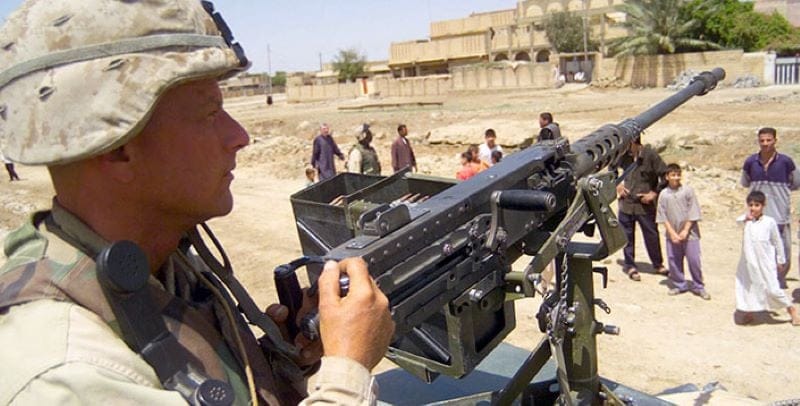 .50 on vehicle in Iraq.