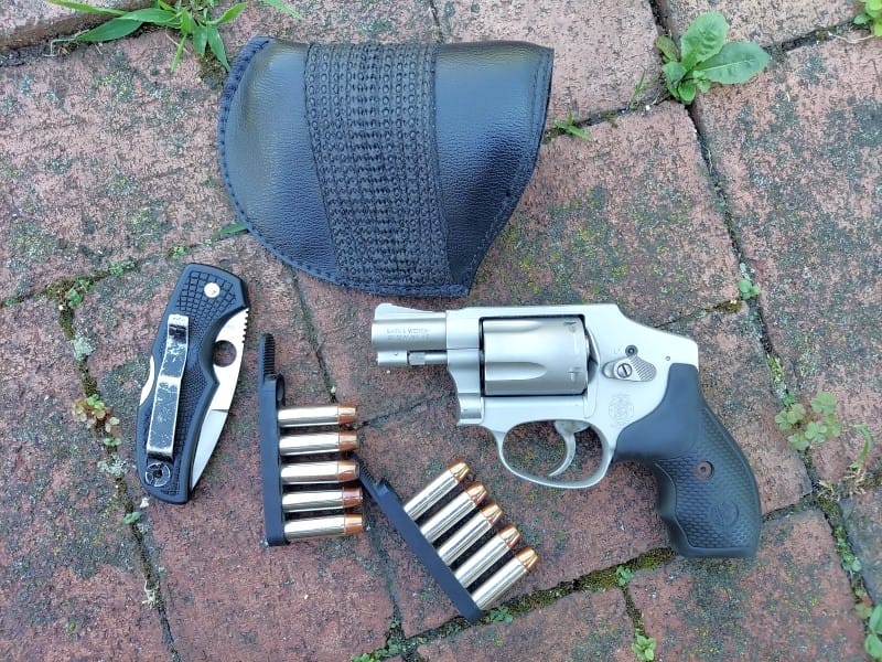 S&W 642 Airweight revolver.