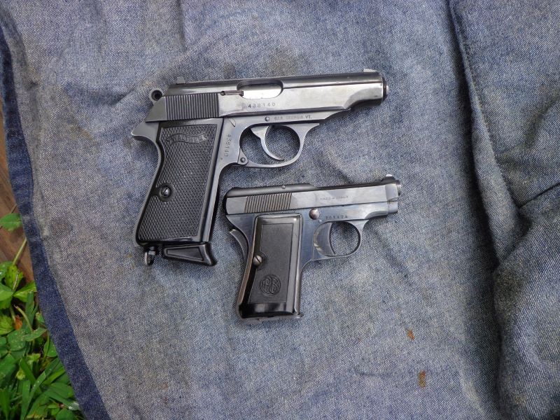 Walther PP (top) and Beretta 418 (bottom)