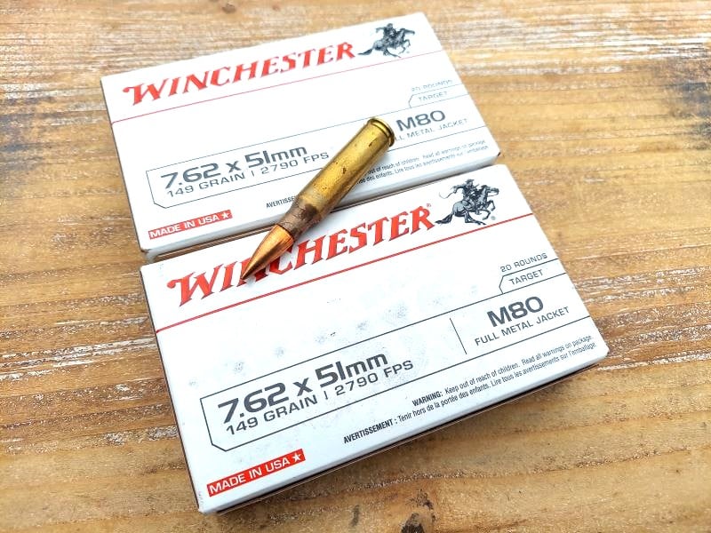 Winchester 7.62 white box ammo