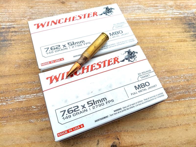 Winchester 7.62 white box ammo