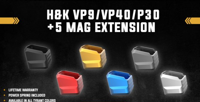 magazine extensions in six colors