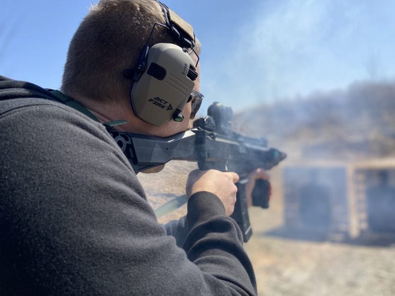 shooting on the range